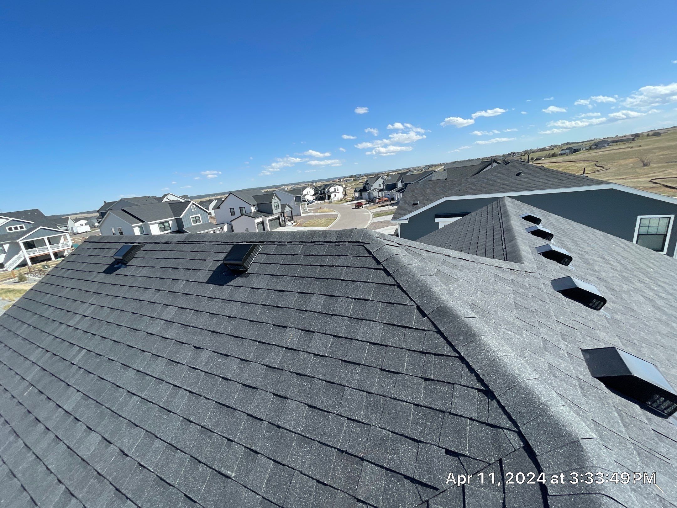 Residential Roofing Installation using Atlas Pinnacle Impact Black Shadow by Blue Peaks Roofing LLC 