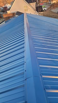 Residential Roofing Installation using Metal