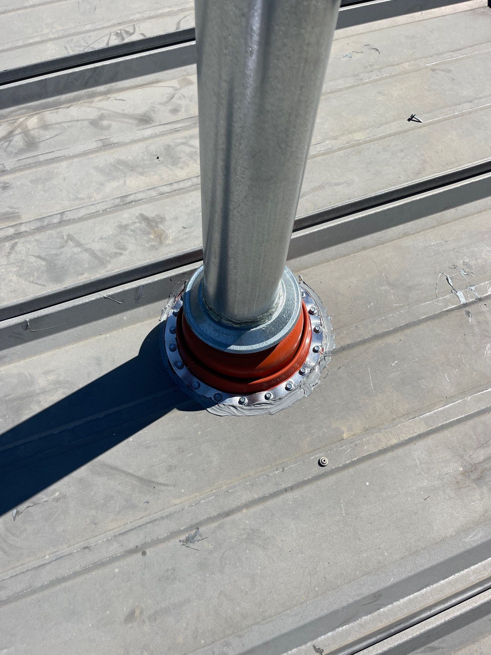 Metal Roof Flashing for Heater Vents by Roof Experts
