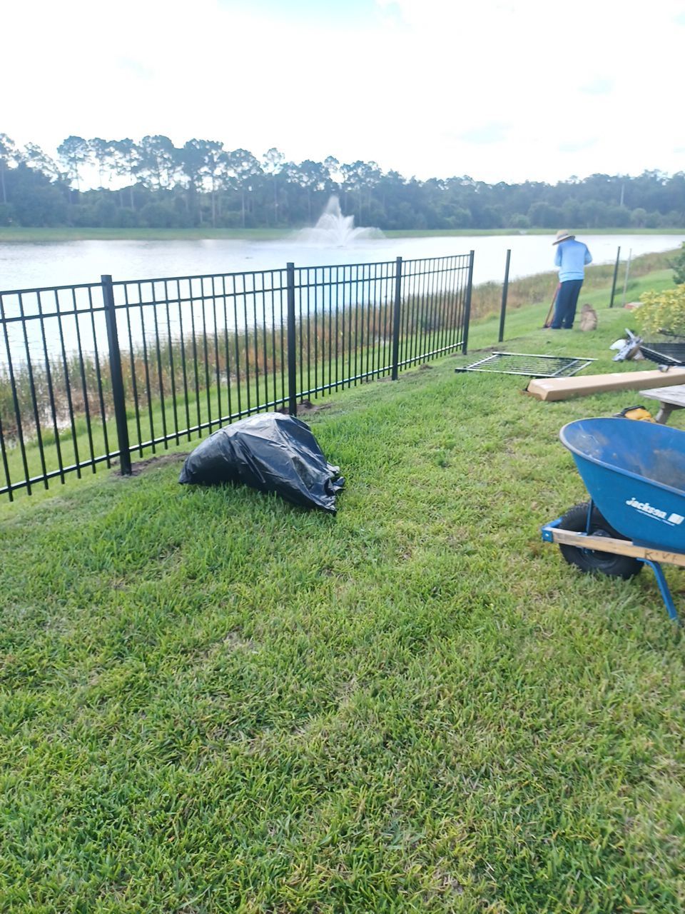 Sarasota, FL 4ft. Tall 3-Rail Black Aluminum Fence by Asap fence and gates, LLC