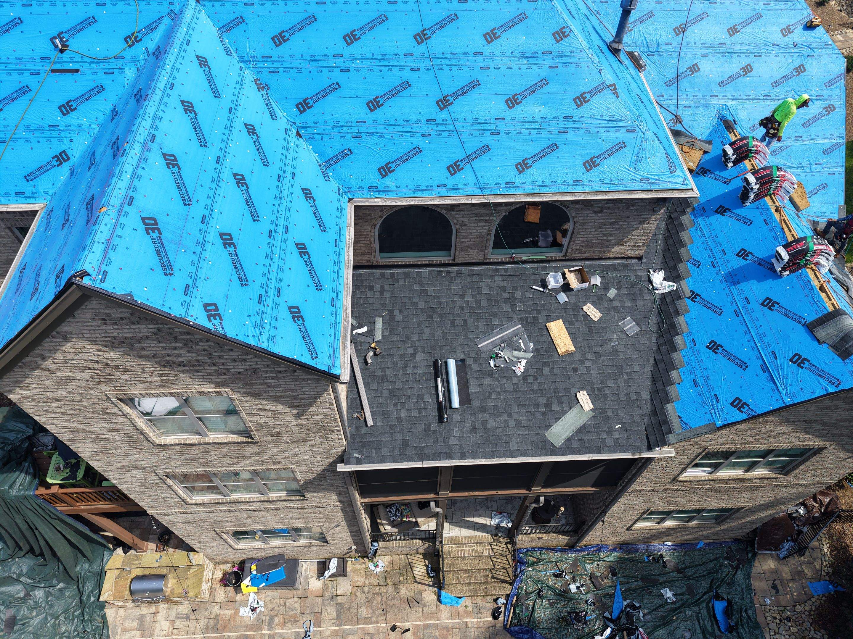 Residential Roofing Installation using TAMKO Titan XT Rustic Black by RISE Roofing & Restoration, LLC