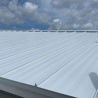 24ga 1" Nail-Strip Regal White  by Total Roofing System The Metal Roof Experts