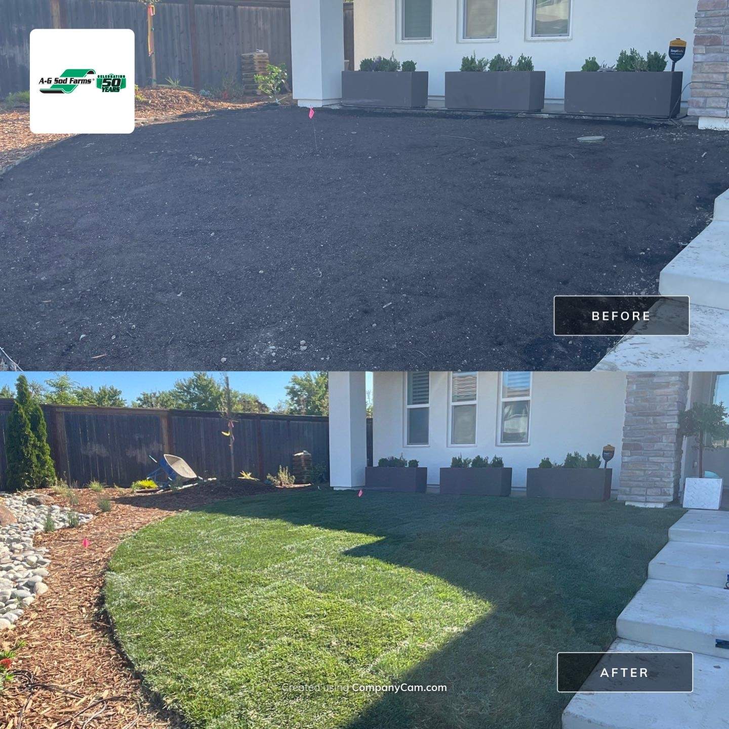 Project in West Sacramento by A - G Sod Farms
