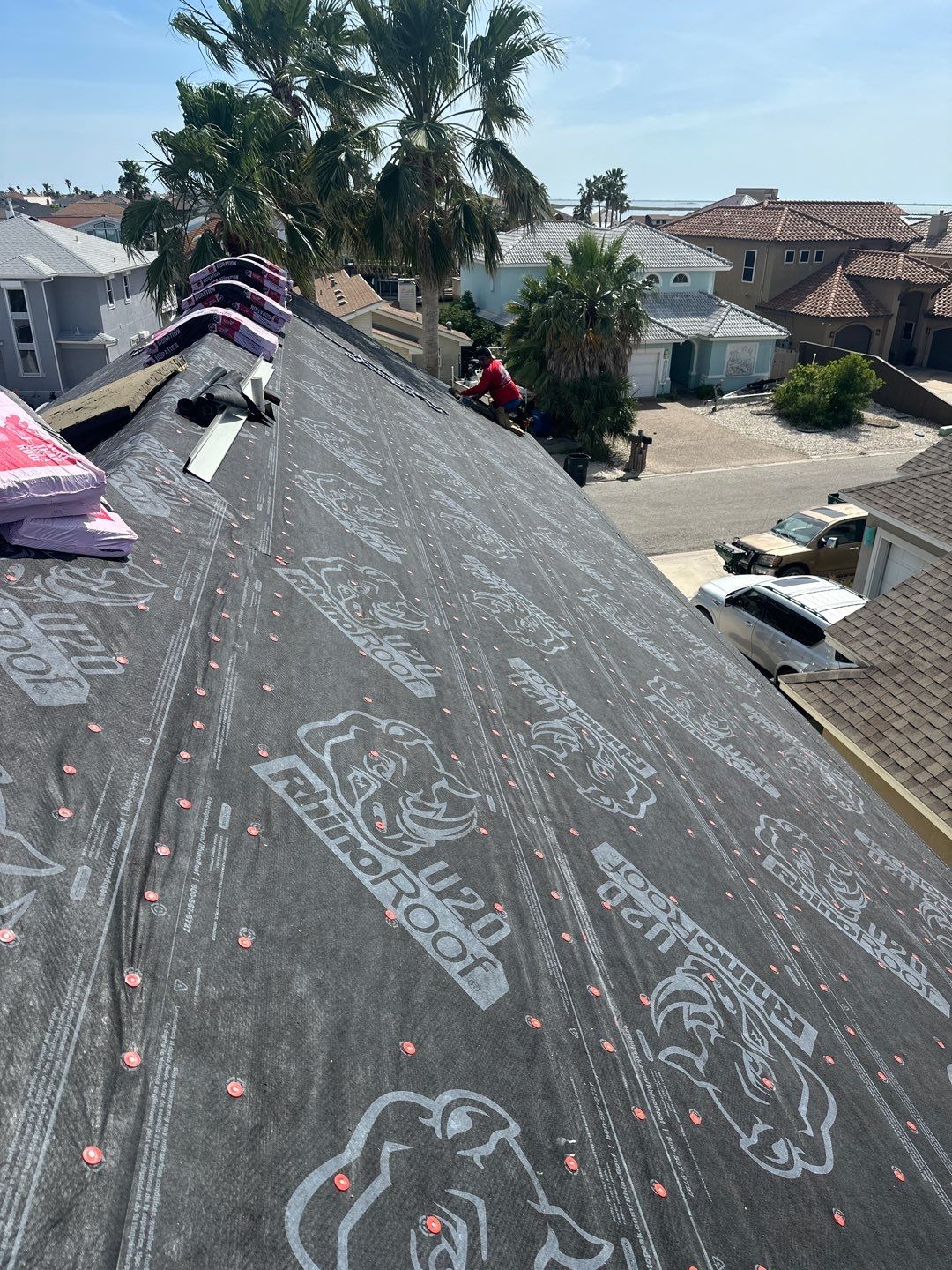 Residential Roofing Installation using Owen's Corning Duration (Lifetime) Shingles by Roof Repair Company