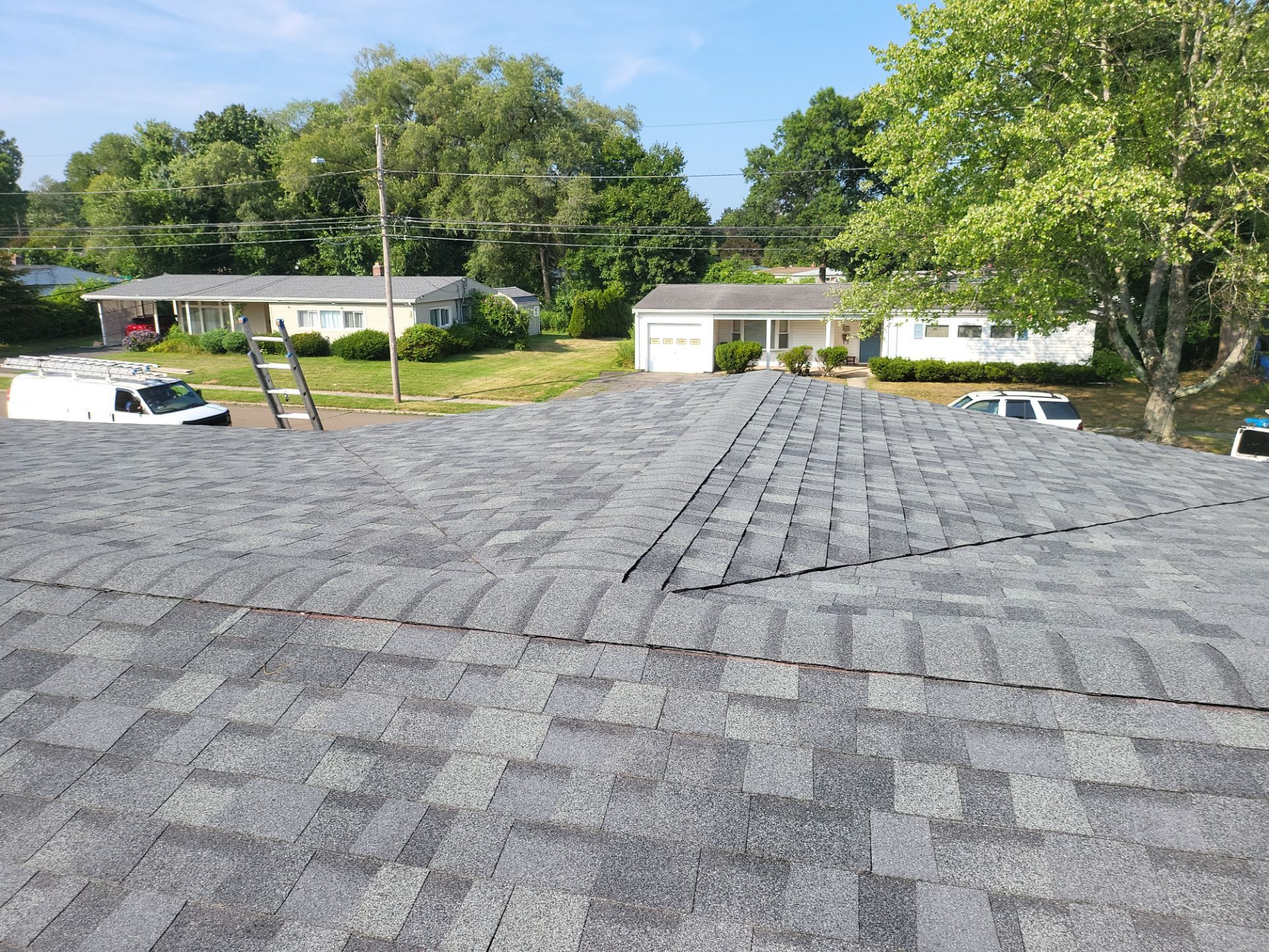 Residential Roofing Installation using Owens Corning TruDefinition Duration AR - Estate Gray by A Plus Exterior