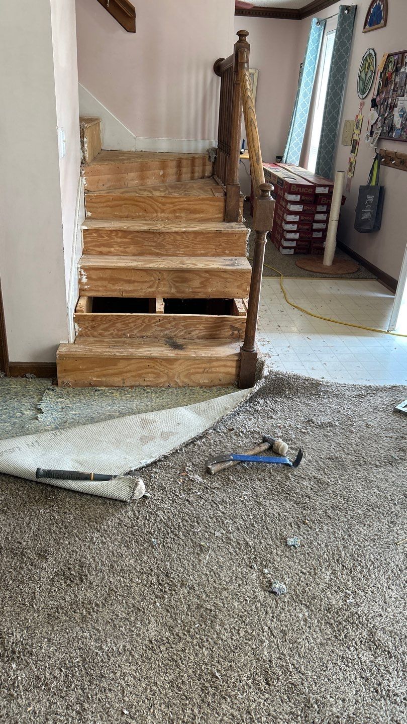 Hardwood Flooring and Staircase Installation  by Footprints Floors of Nashville