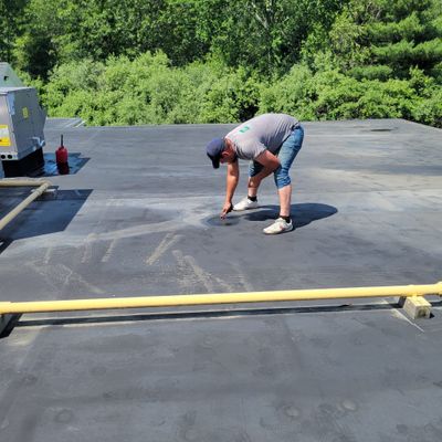 EPDM Flat Roof Installation + Seamless Gutter Upgrade
