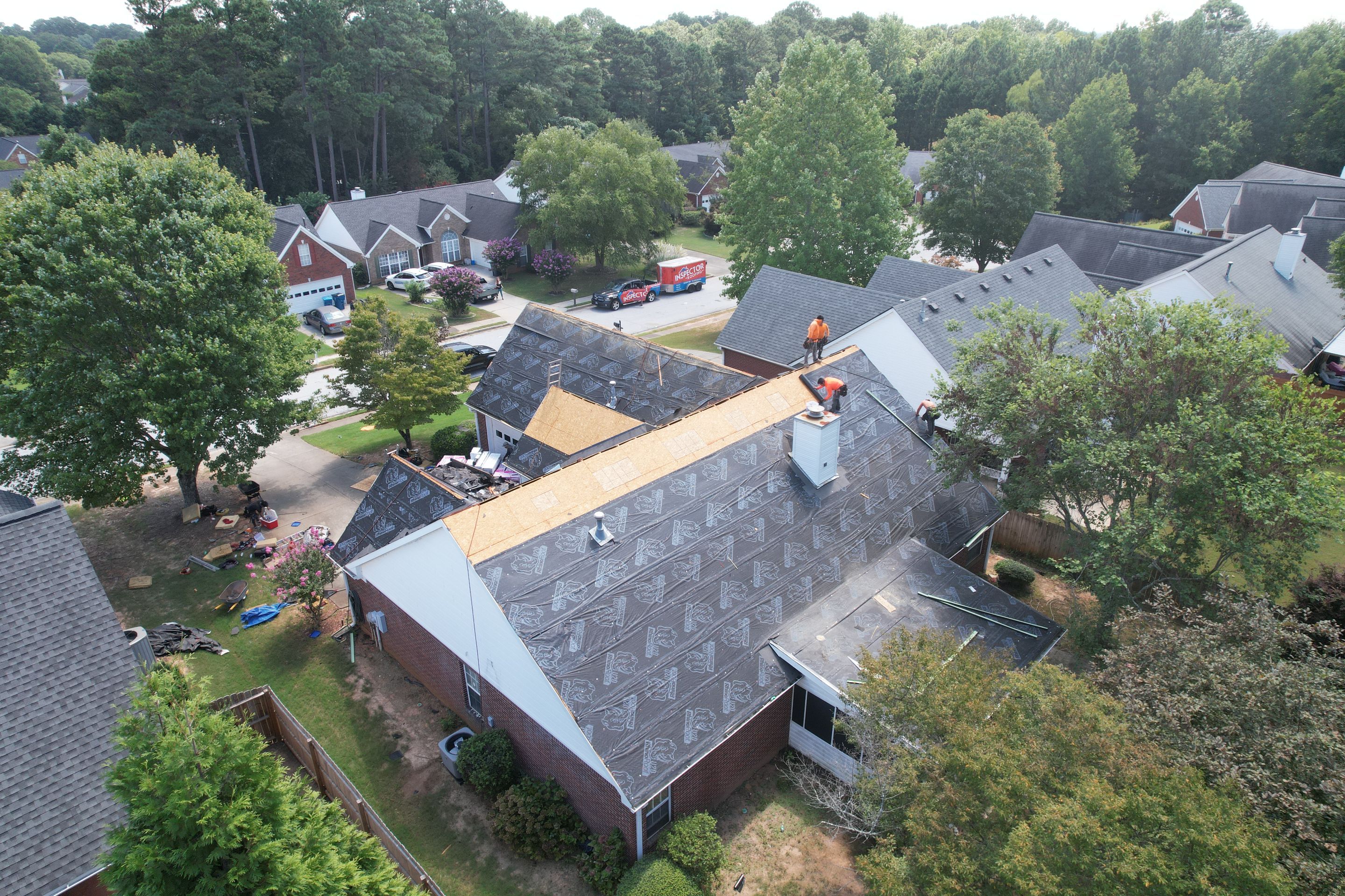 Residential Roof Replacement using Owens Corning Onyx Black by Inspector Roofing and Restoration