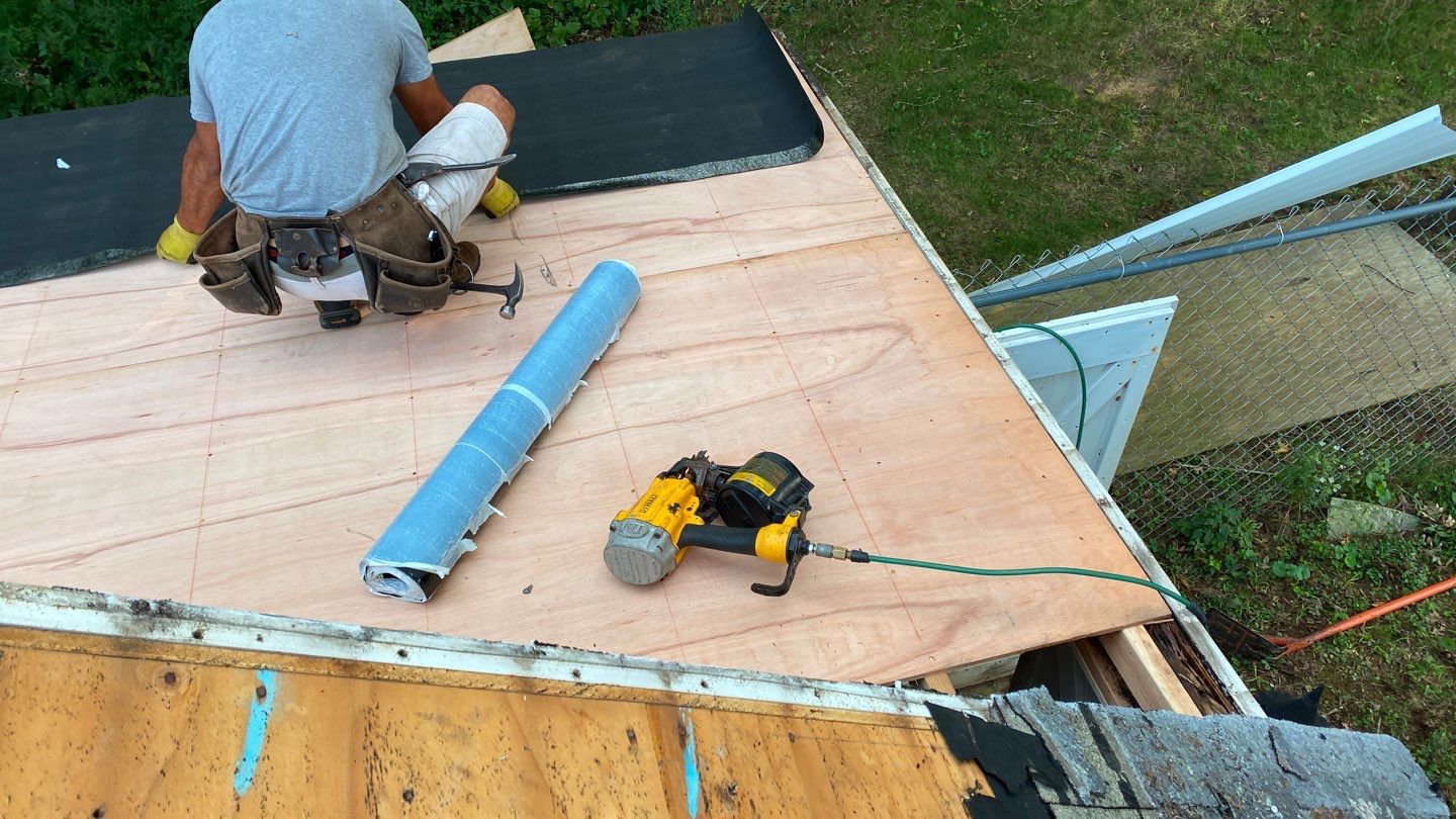 Residential Roofing Installation using Owens Corning TruDefinition Quarry Gray by A Plus Exterior