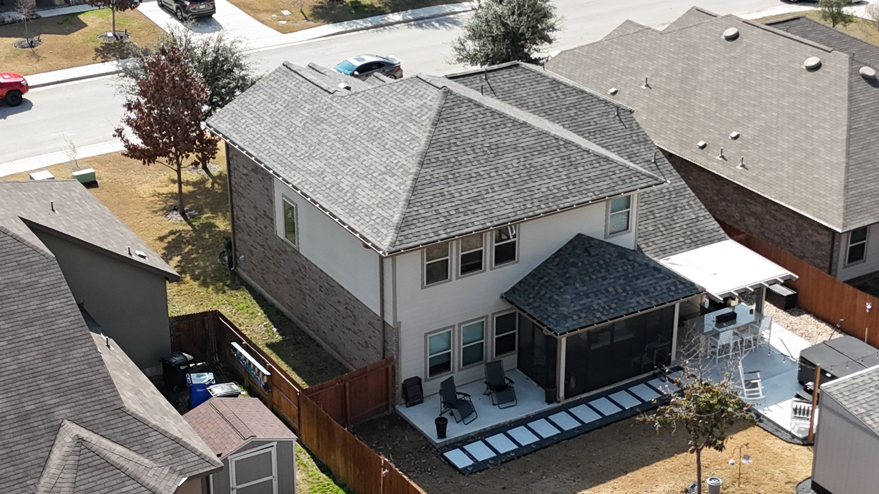 Residential Roofing Installation using IKO Dynasty Cornerstone WWD Class 3 Impact Resistant by Lightning Exteriors