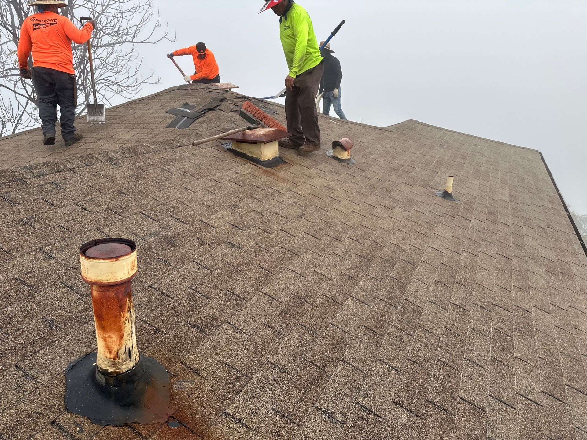 Residential reroofing project in Eagle Rock by Hull Brothers Roofing