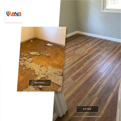 Repairs after water and asbestos remediation