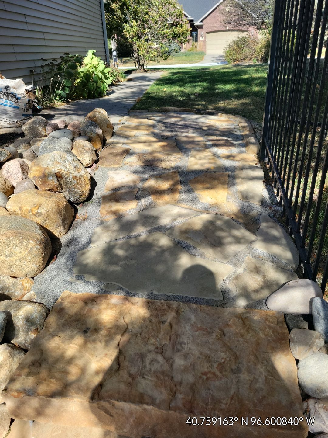 Updated Stone Stepper Path by New Horizon Landscapes