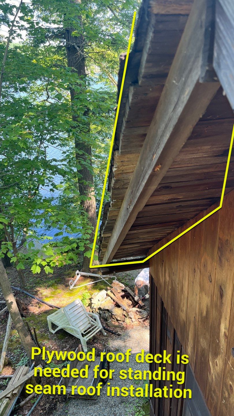 Standing Seam Metal Roof using Aluminum 032GA by CMNG LLC