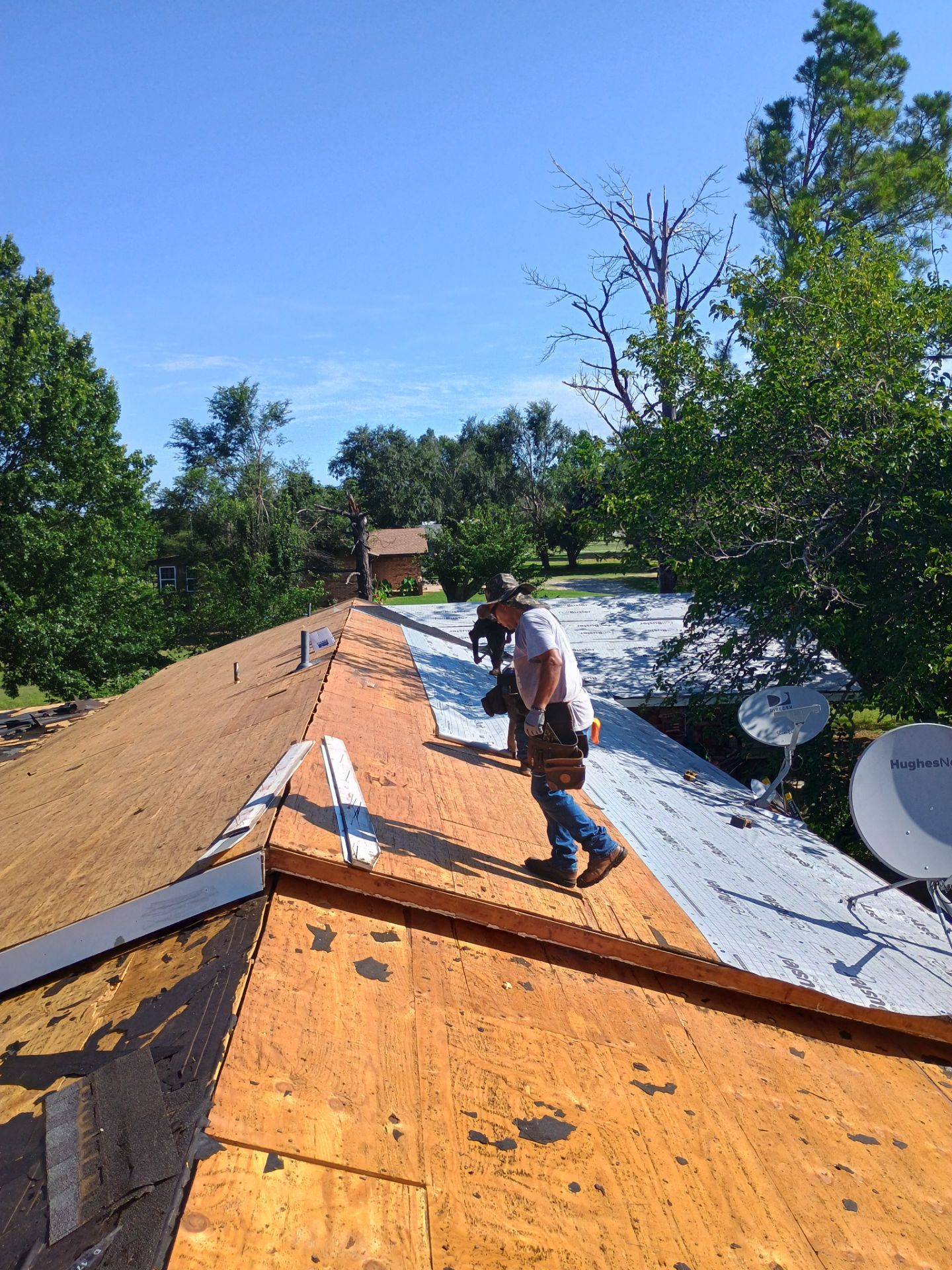 Storm Damage Restoration and Complete Roof Replacement in Pauls Valley by BANA Roofing and Solar Supply