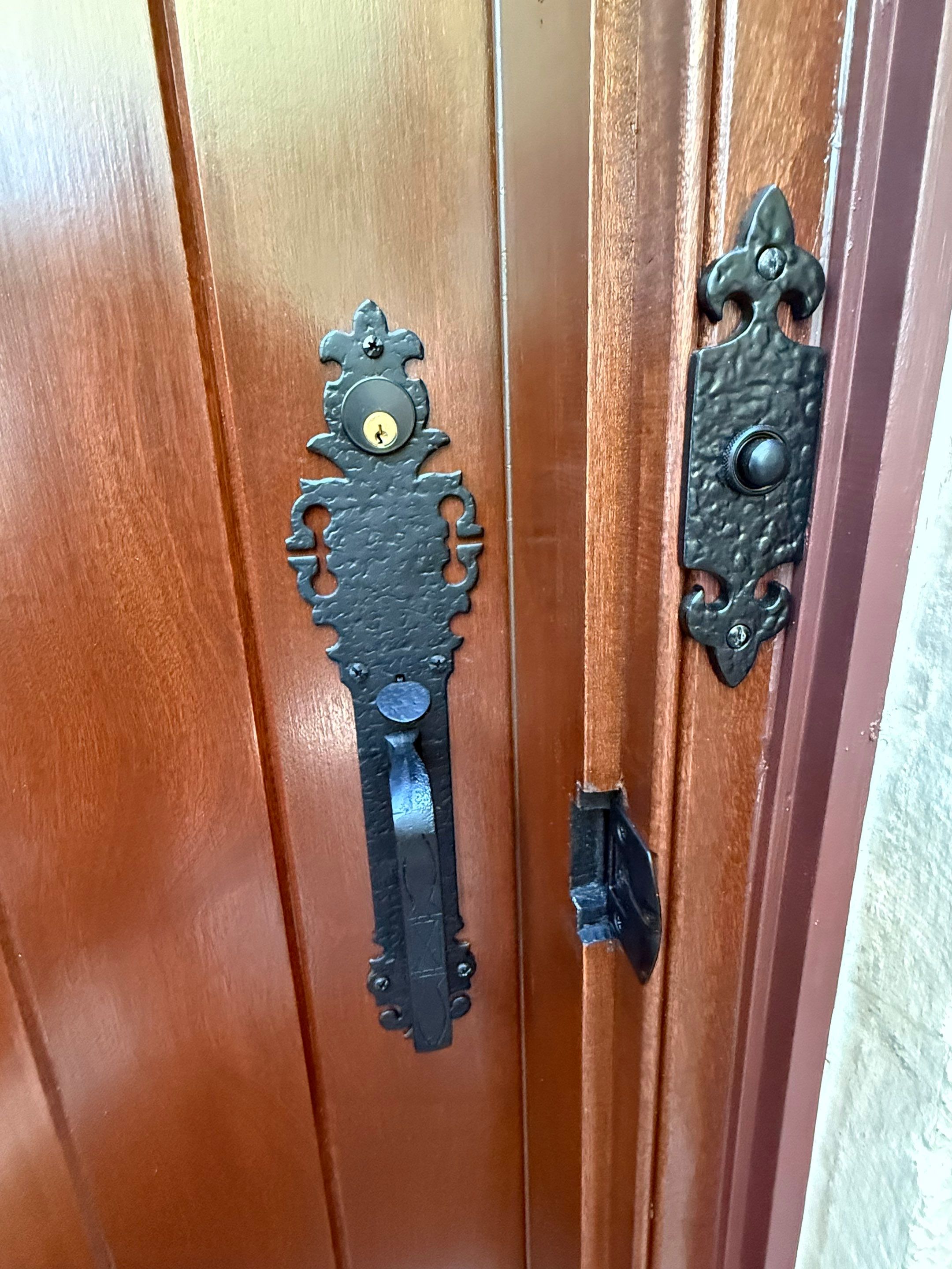 Custom Arched Wood Entry Door with Diamond Glass Replacement in Wilmette by Great American Exteriors