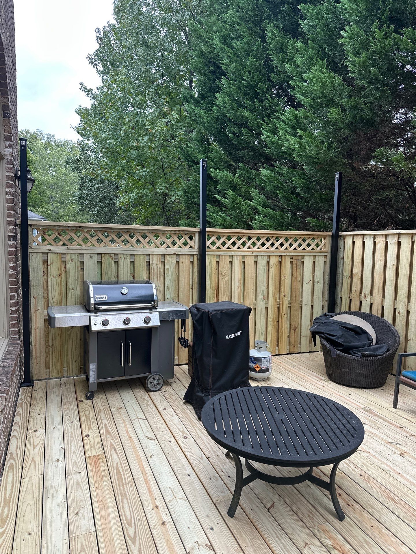 Decatur, GA Deck Resurface and Privacy Wall Build Using Pressure Treated Pine by Nelson Exteriors 