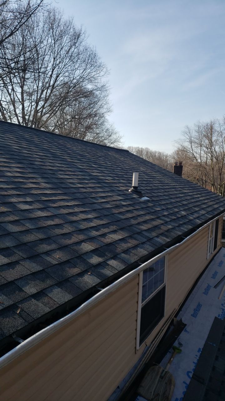 Burke Certainteed Landmark Pro MD Colonial Slate New Roof Installation by RM Banning, Inc.