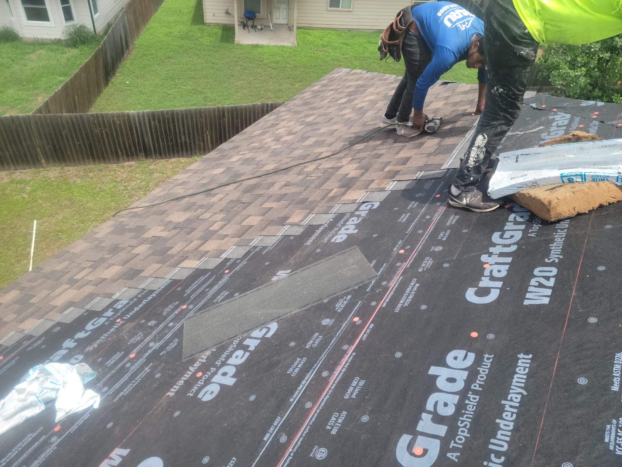Residential Roofing Replacement and Sheathing Upgrade in Manor by Caliber Restoration LLC