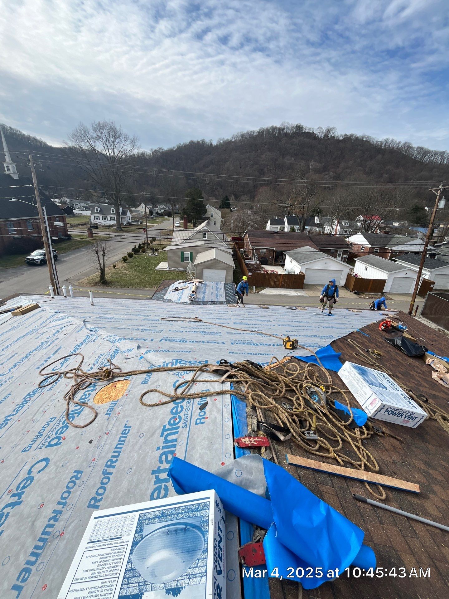 Commercial Roofing Installation using Certainteed Landmark Pro Shingles by Fahey Roofing + Contracting