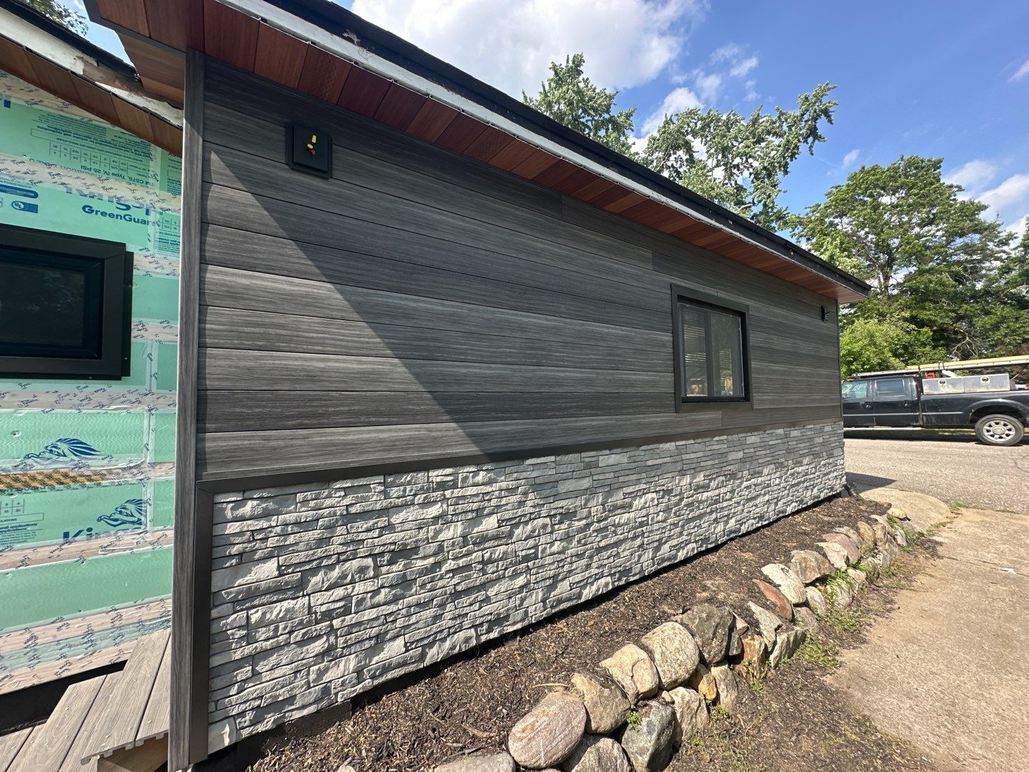 Siding Replacement using Alside Gray Oak by 180 Contractors