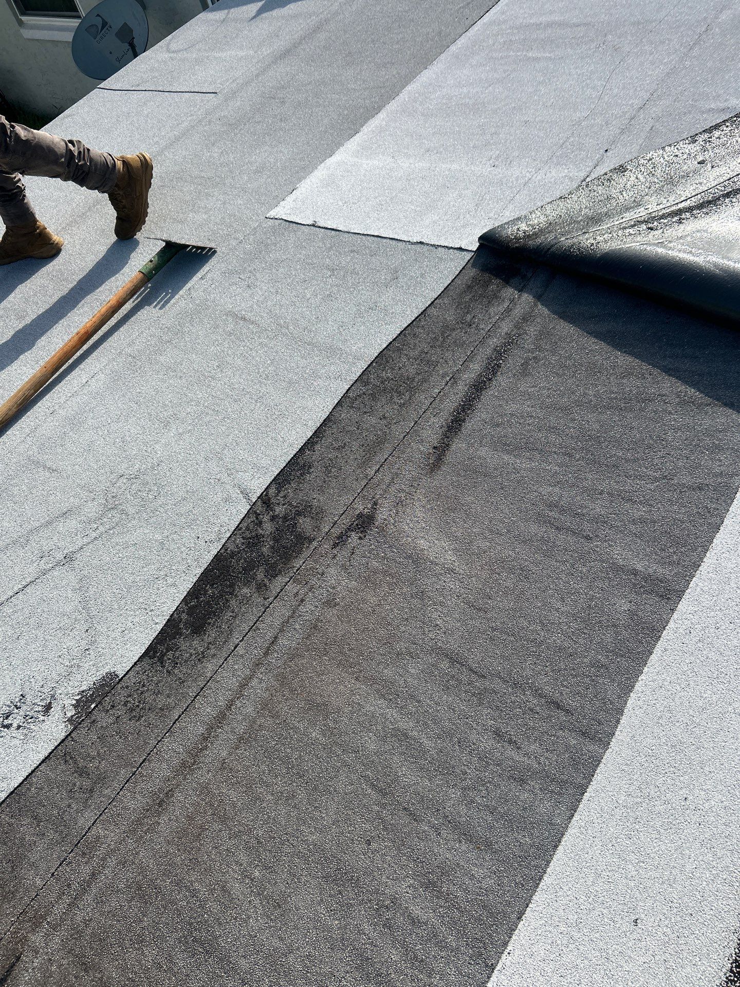 Colonial Slate Modified Bitumen Flat Roof Replacement in Daytona Beach by Pinnacle Roofing Group