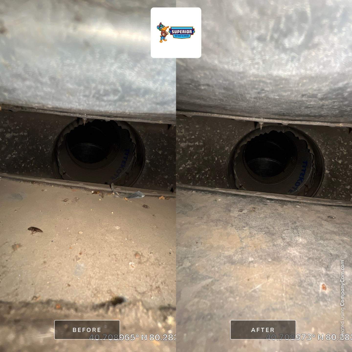 Air Duct Cleaning With a Vacuum Truck in Rochester, PA. by Superior Air Duct Cleaning