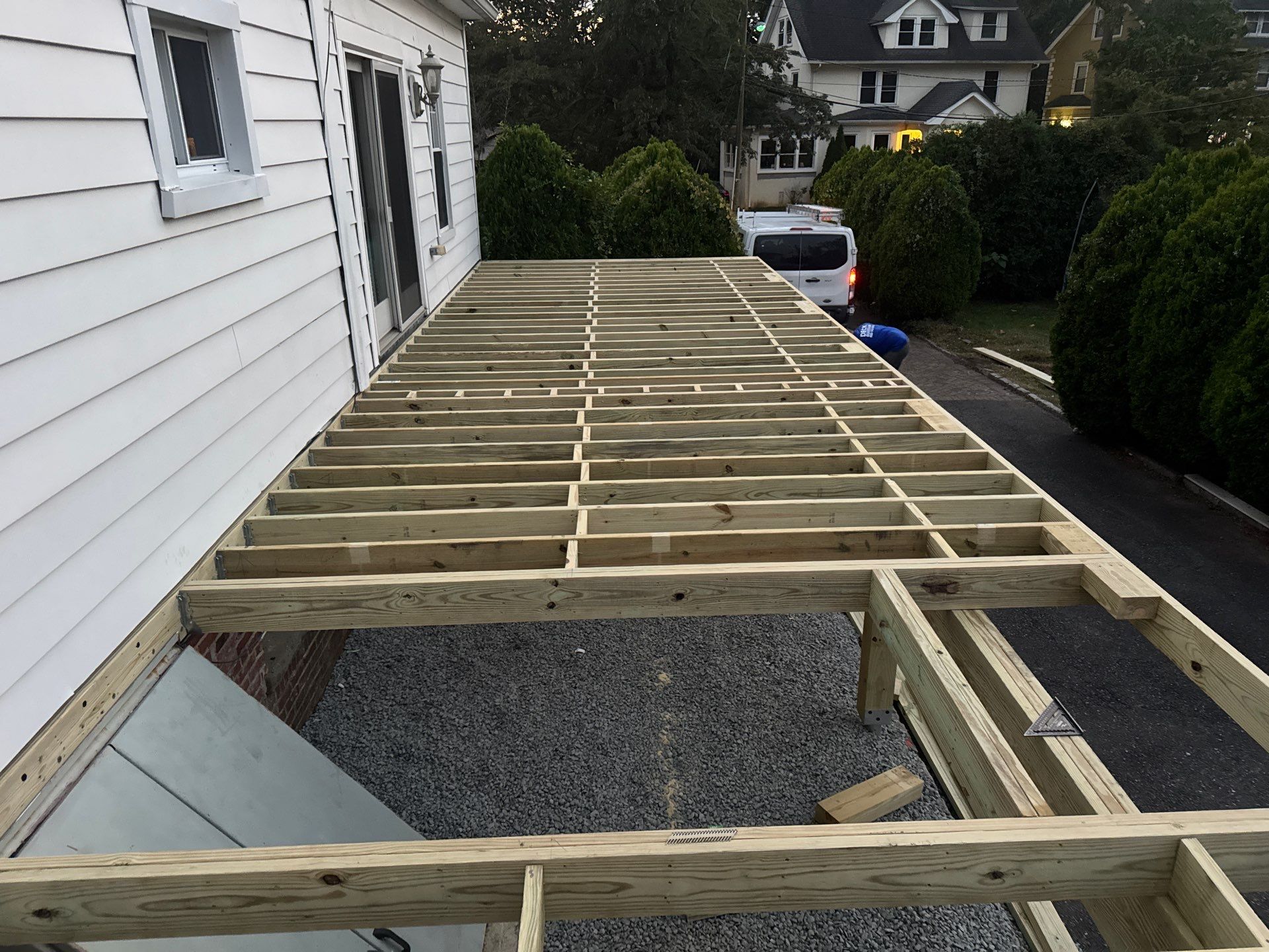 new deck with cable rails in Montclair NJ by deck guardian