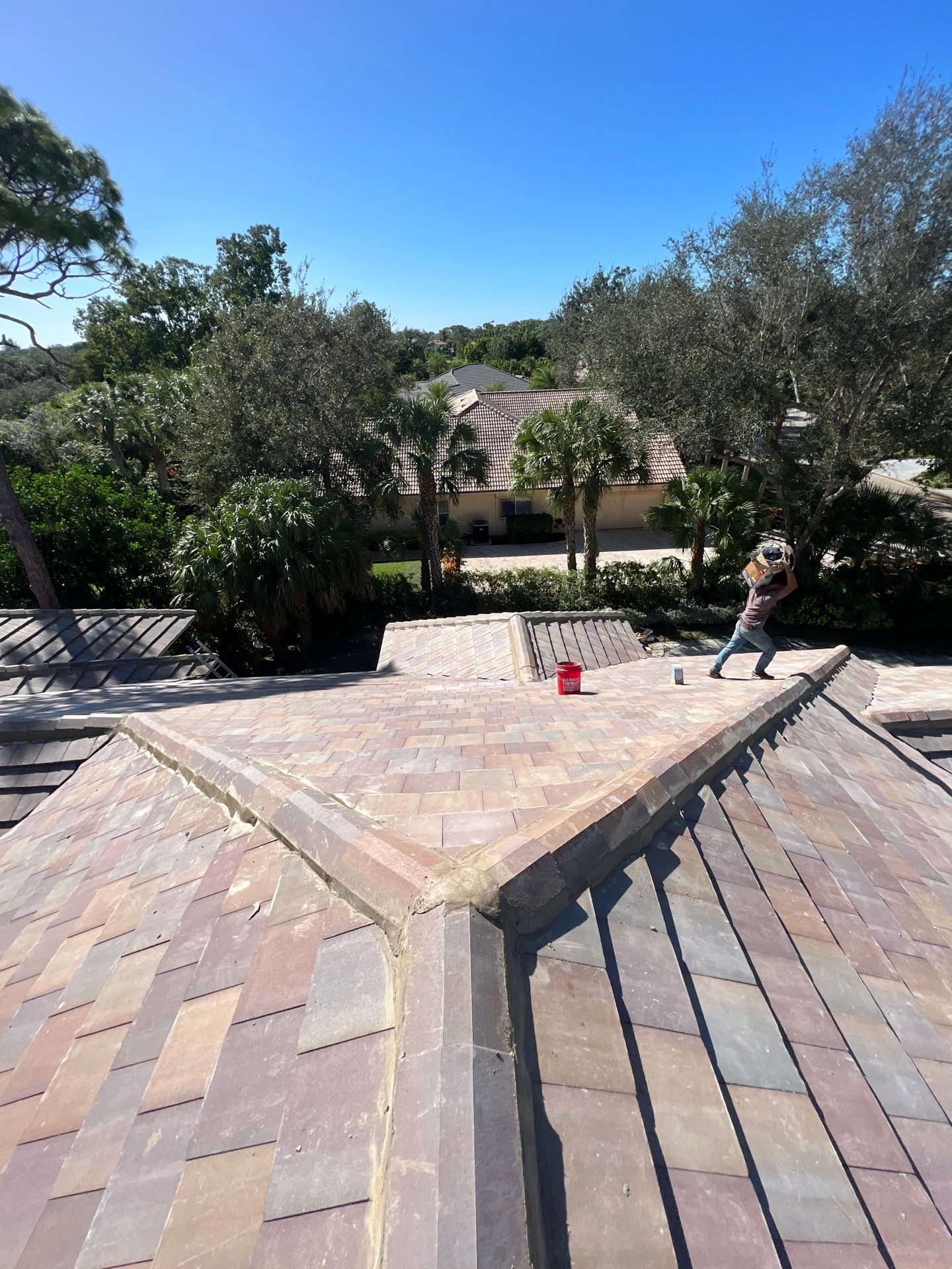 Residential Re-Roof using Eagle Roof Tile by First Due Roofing