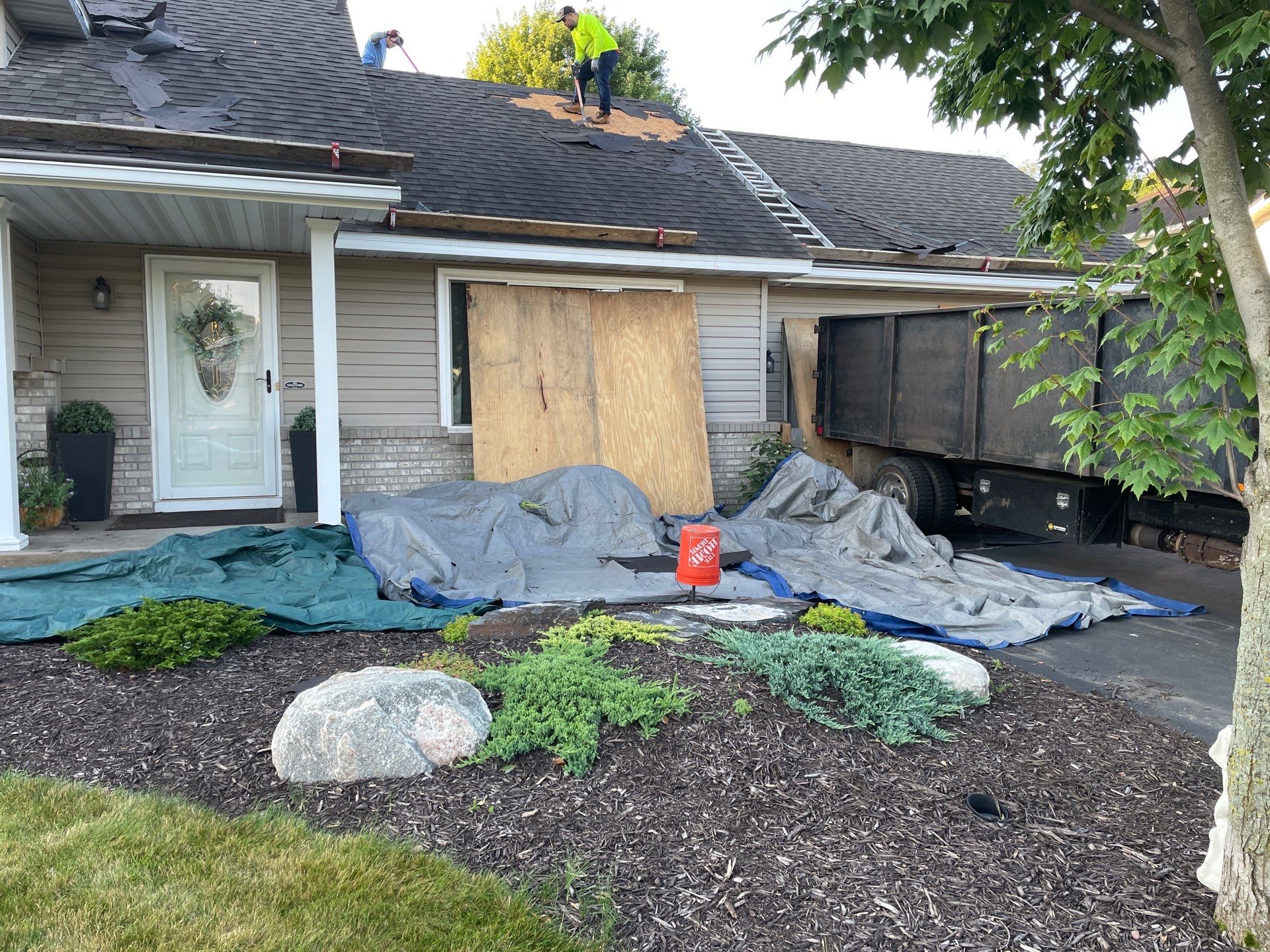 Hail Damage Roof Replacement – Owens Corning Duration in Teak | Andover, MN by First Impressions Exteriors