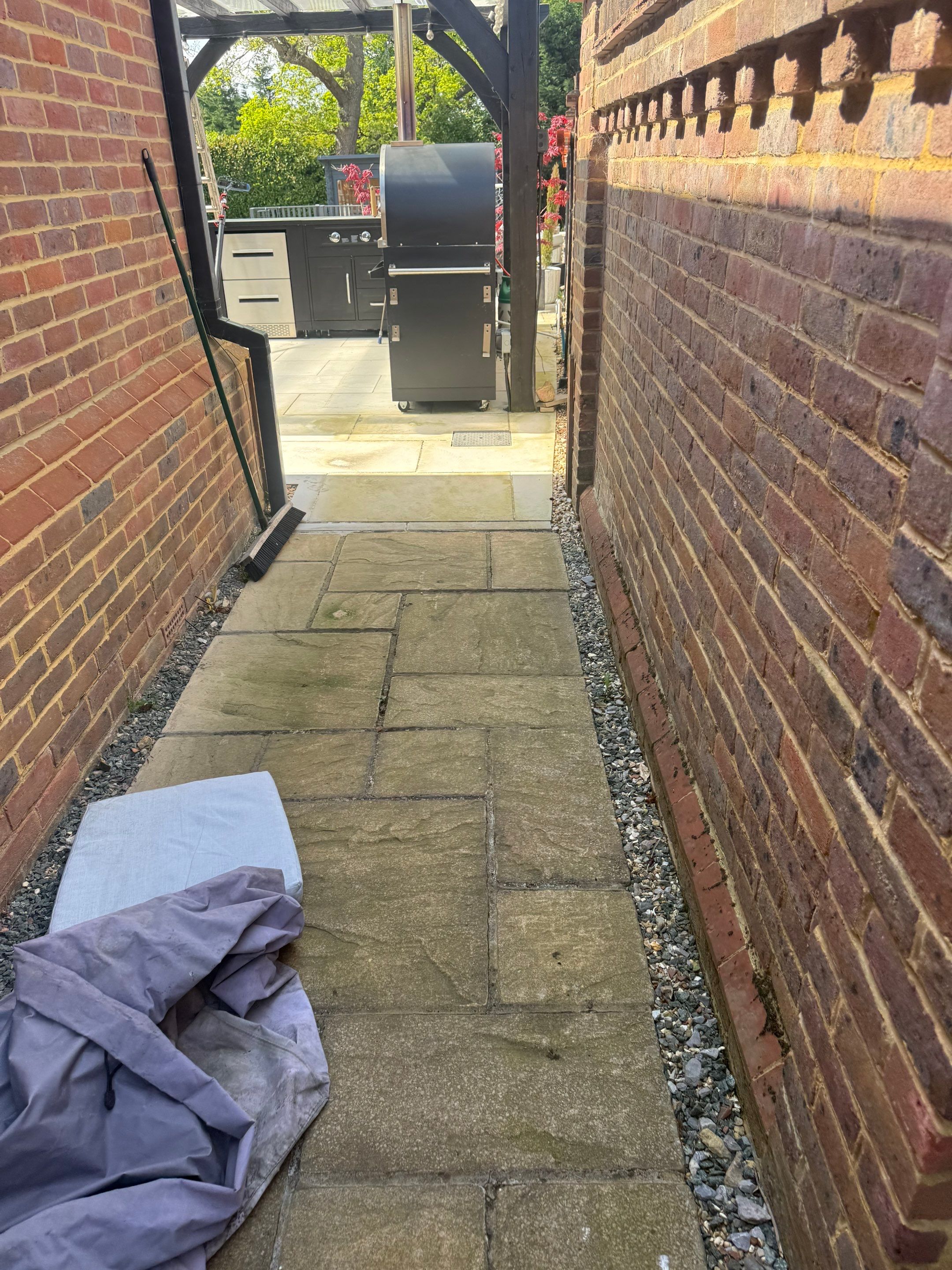 Patio and Pagola clean by Ges Exterior Cleaning ltd