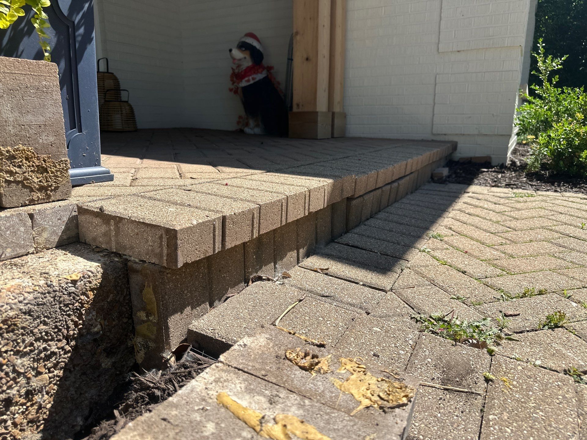 Brick paver repair, cleaning and sealing by Northern Power Washing LLC.