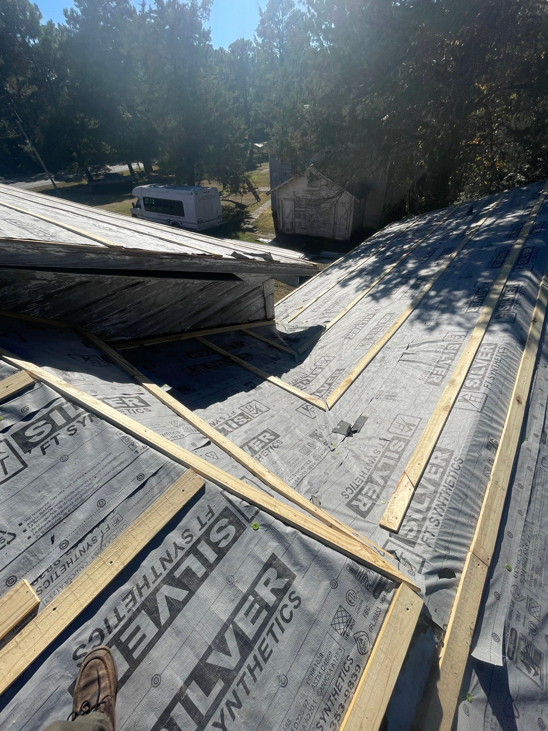 Residential Metal Roof Replacement using Reed's Metals: 26 GA. Colored Residential Metal Panels (Barn Red) by Hostetler Roofing