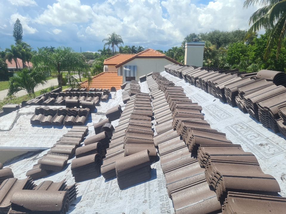 Residential Roofing Installation using Eagle Roofing Tile by BLUES BROTHERS ROOFING