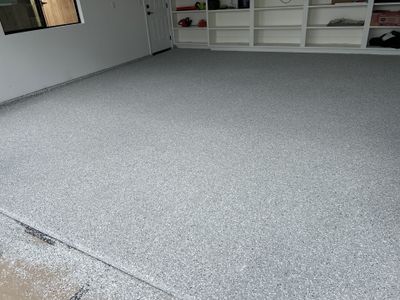 Feather Gray Polyurea Garage Floor Coating in Paso Robles