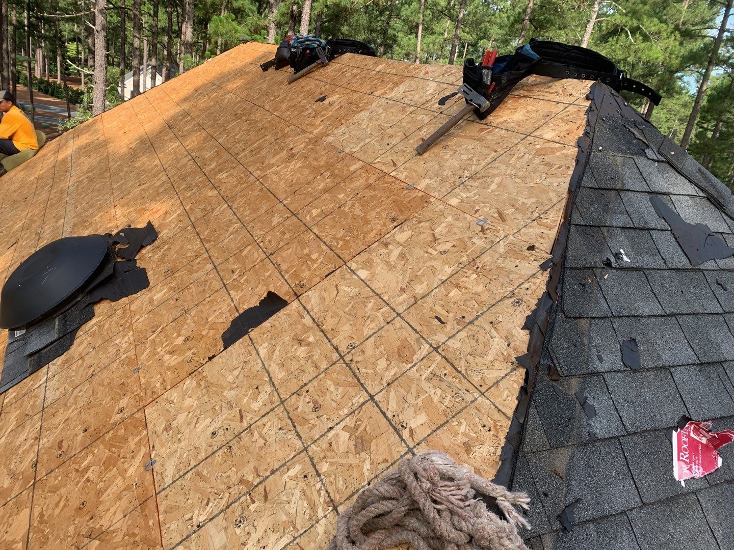 Hail Damaged Inspection / Repair / Re roof by American Roofing NC