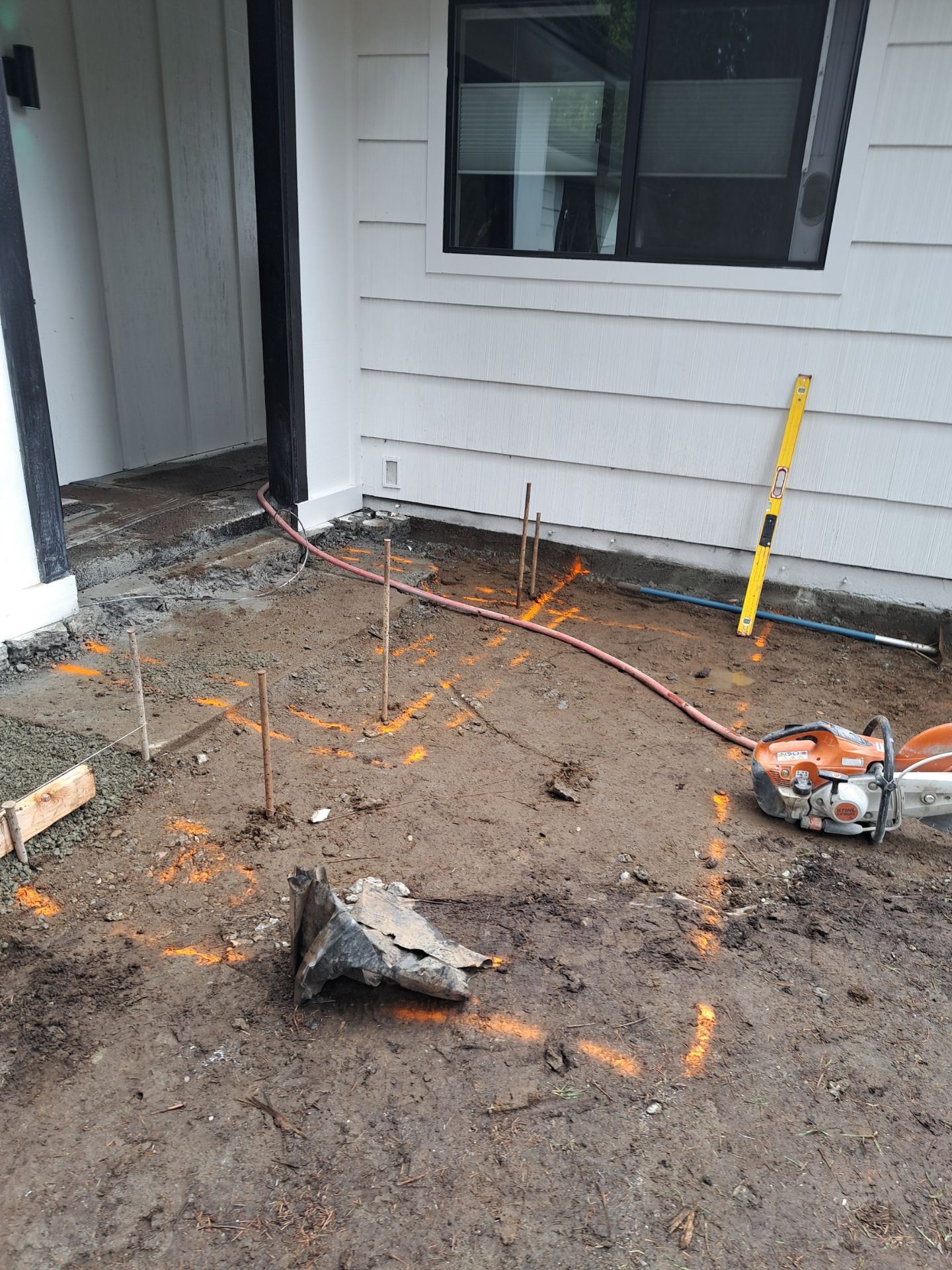 John | Concrete Backyard Walkway by Jireh Asphalt & Concrete Inc 