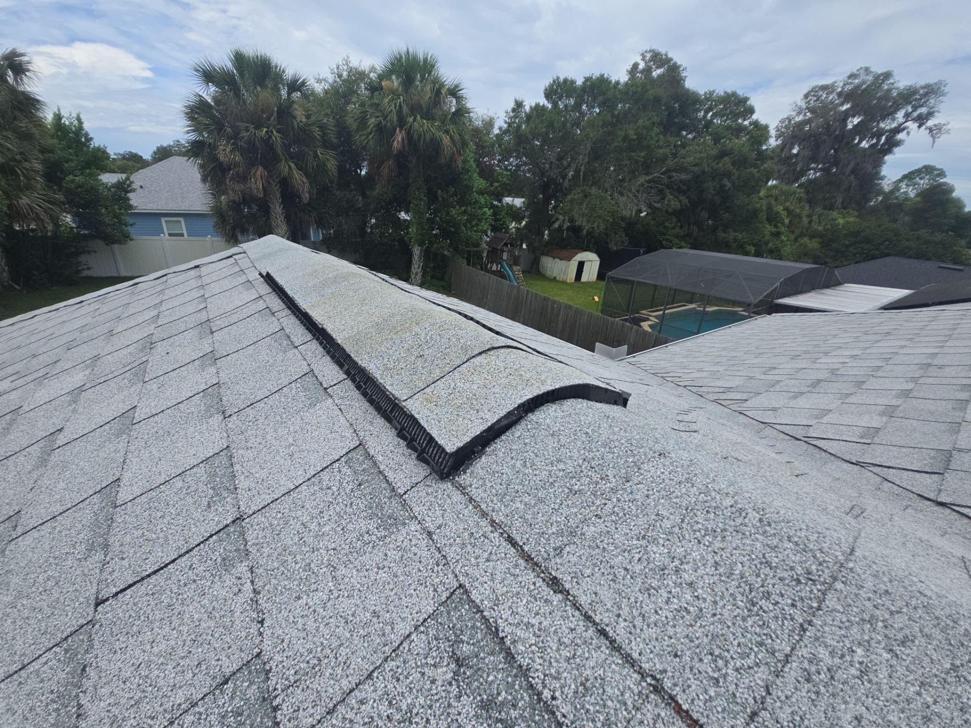 Atlas Pinnacle Pristine Oyster Shell Roof Installation in DeLand by Pinnacle Roofing Group