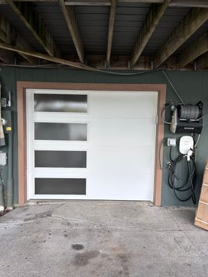 Door Installation using Clopay Modern Steel Garage Doors