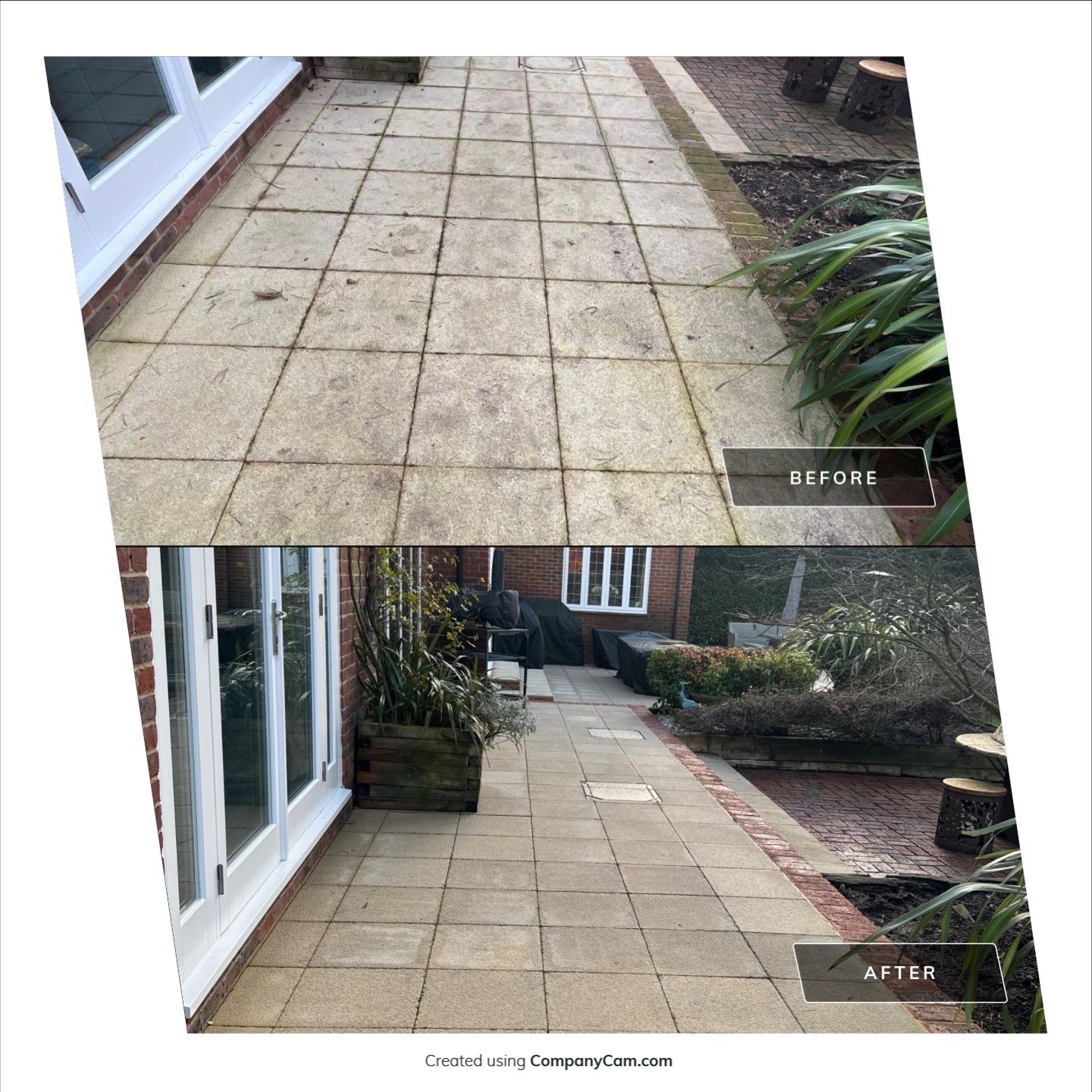 Roof - Driveway - Patio Clean using 18inch Whirlaway FSC by Ges Exterior Cleaning ltd