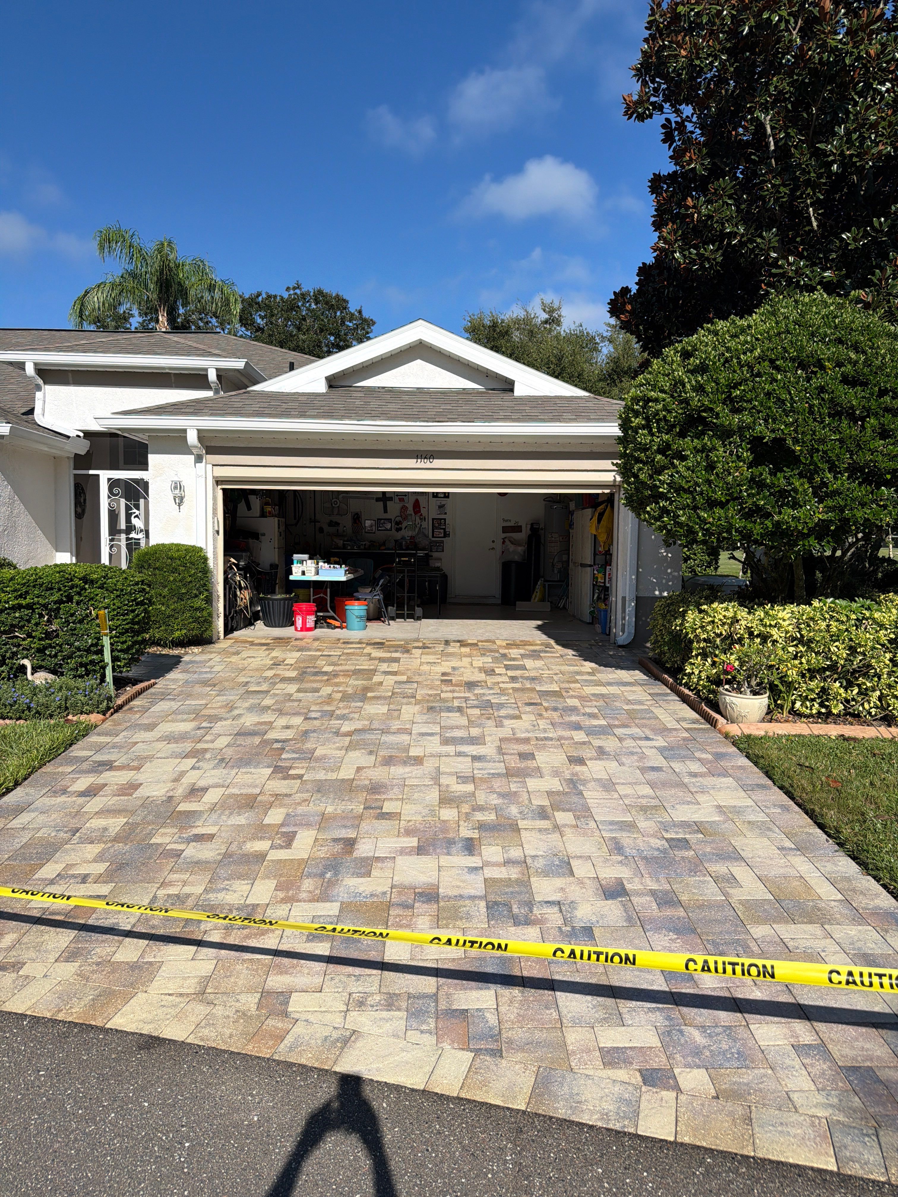 Sun City Center Driveway and Walkway Paver Sealing Project by Supreme Paver Experts