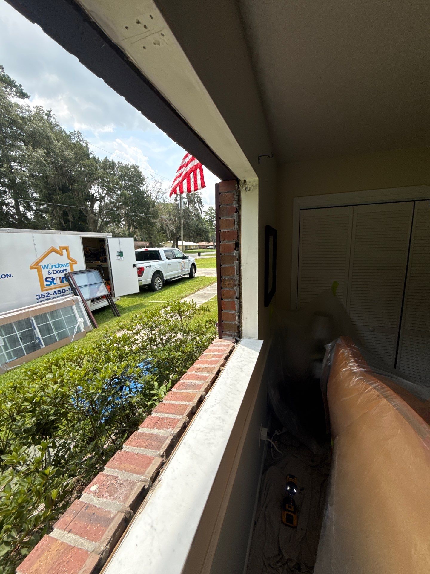 Energy-Efficient White Vinyl Window Replacement in Lake City, Florida by Windows & Doors Store