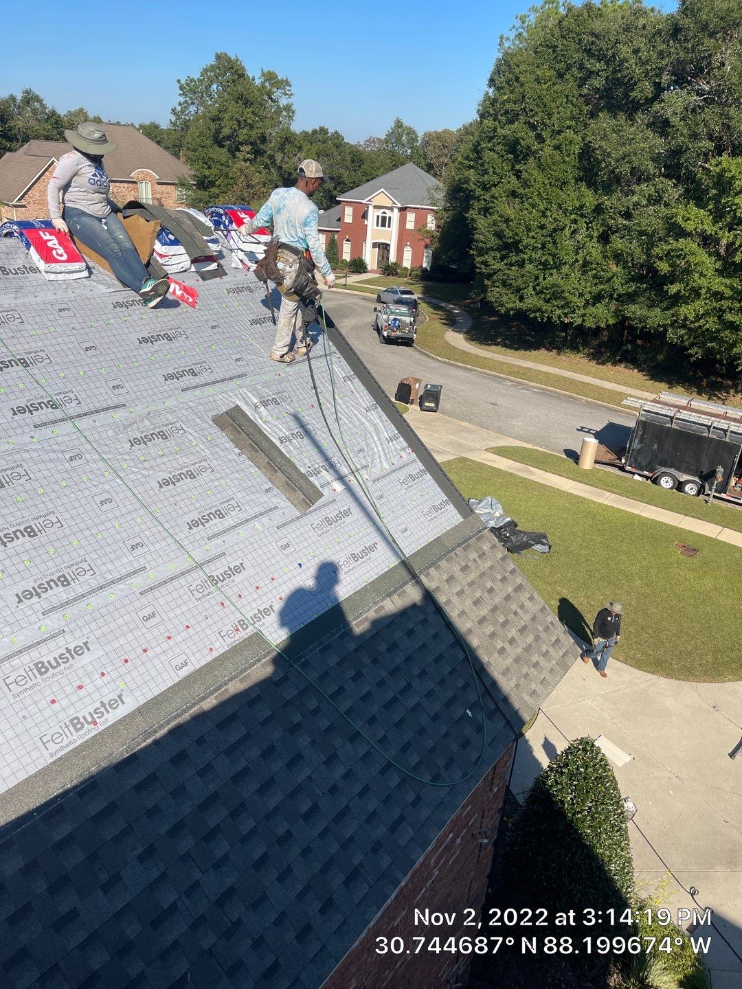 Residential Roofing Installation using Roof Replacement by American Roofing & Construction LLC