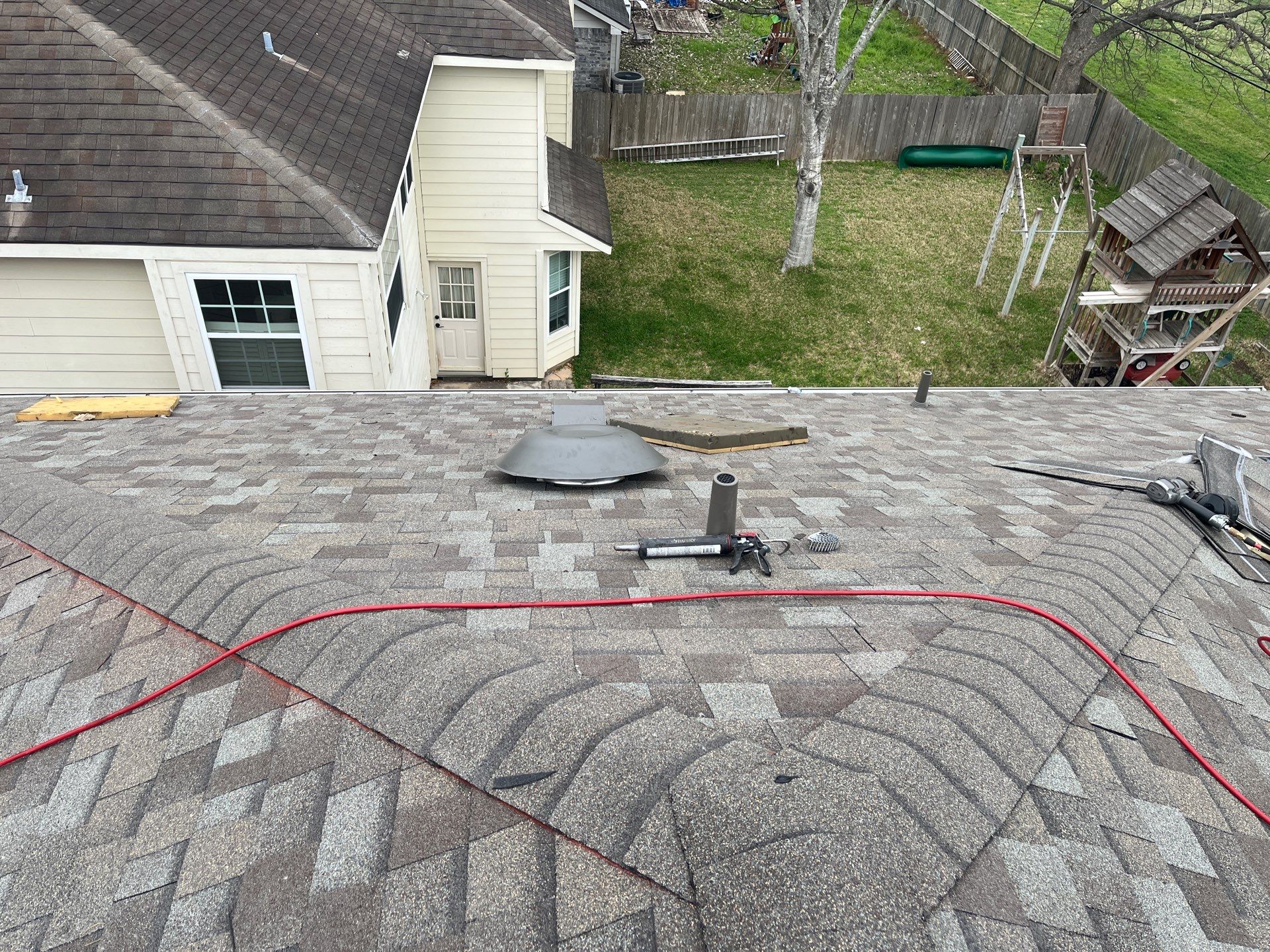 Residential Roofing Installation using Owen's Corning Duration (Lifetime) Shingles by Roof Repair Company