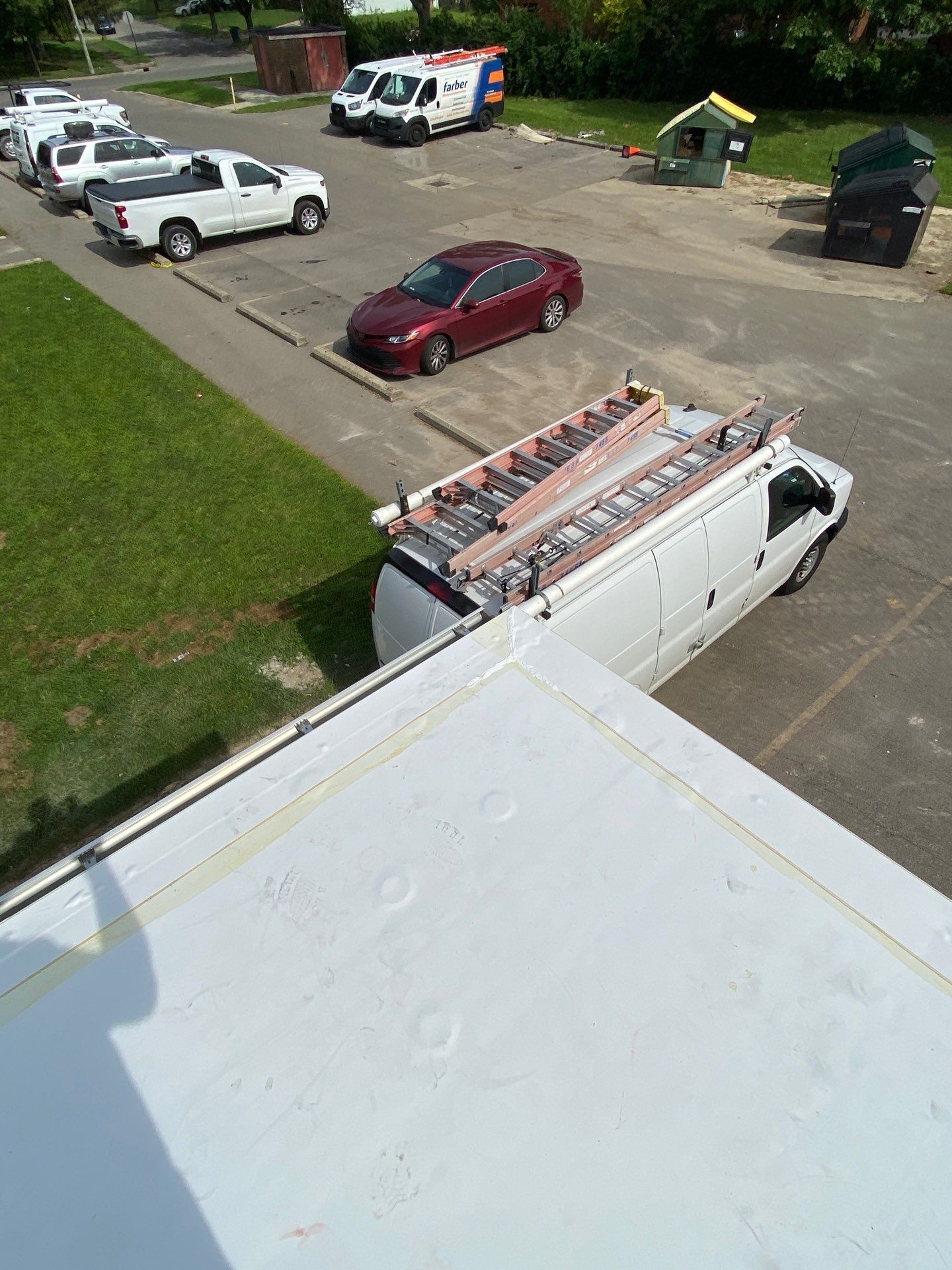 Commercial Flat Roof and Siding by Nitro Roofing and Construction