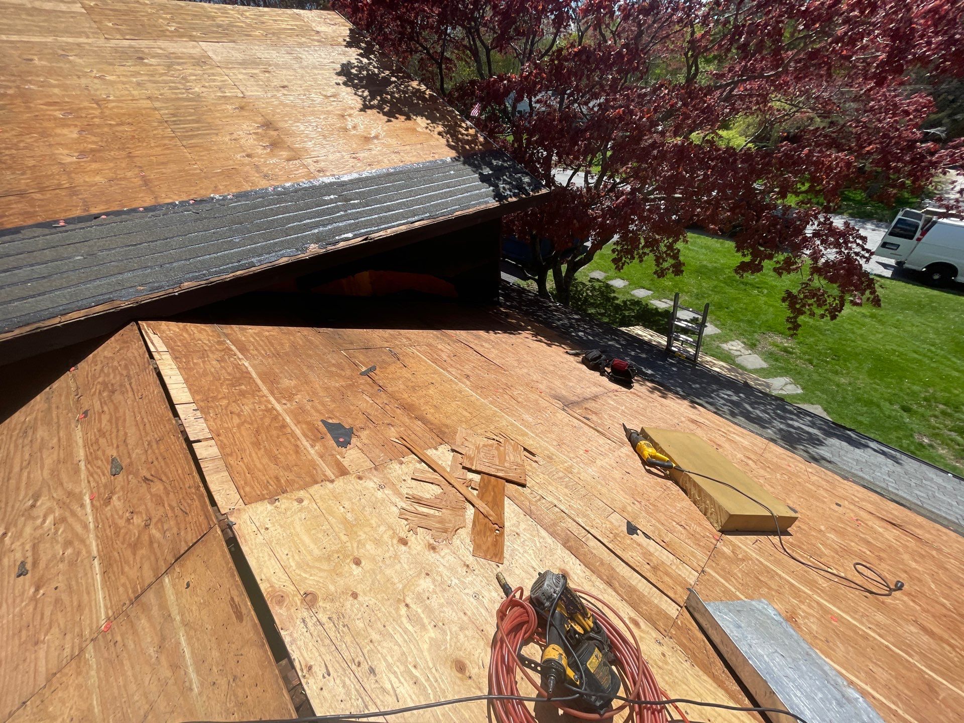 Residential Roof Replacement and Plywood Sheathing Repair in Torrington by A Plus Exterior