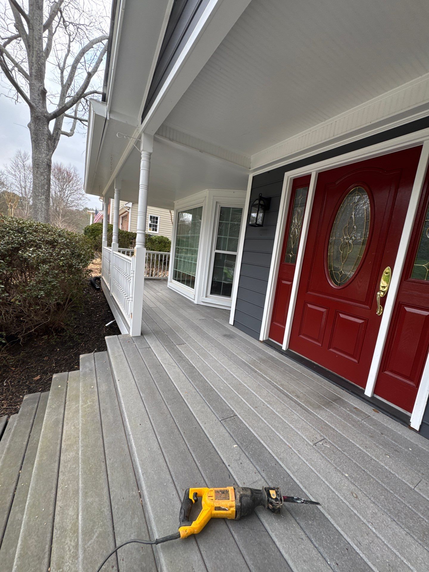 Front porch renovation by Swift Home Renovations