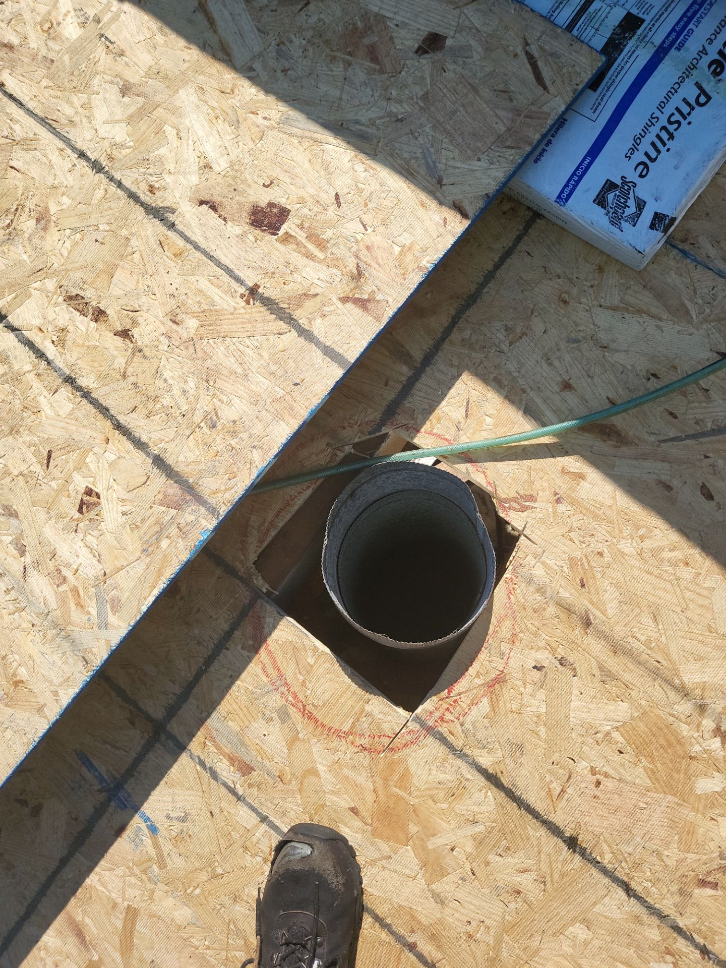 Atlas Pinnacle, Color, Coastal Granite, Drip Edge, Color, White by Eagle Eye Roofing