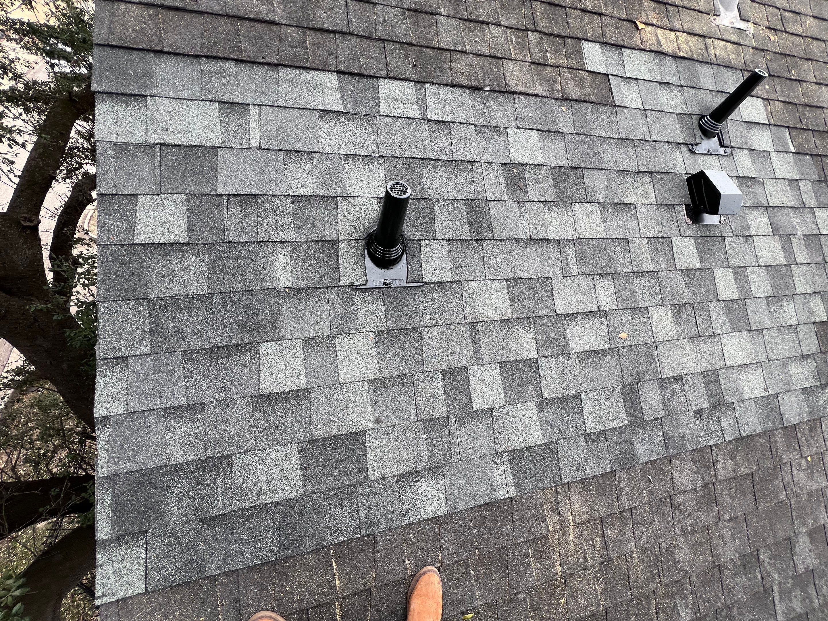 Hail Damage using Owen's Corning Duration (Lifetime) Shingles by Roof Repair Company