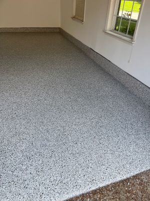 Garage Floor Coating using Coyote